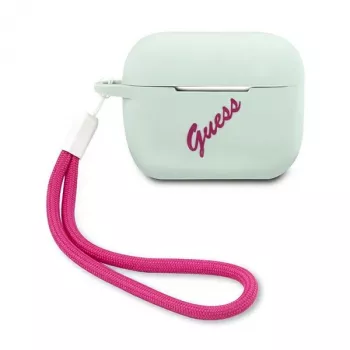 GUESS Vintage Θήκη σιλικόνης για AirPods Pro - Μπλε Φούξια