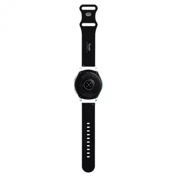 Hello Kitty Βραχιόλι σιλικόνης με κεφάλι Kitty για Smartwatches, 22 mm, Μαύρο