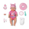 ZAPF CREATION Baby born Emma Click & Play 43 cm διαδραστική κούκλα με ροζ φόρμα και καπέλο