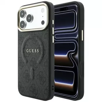 GUESS Embossed 4G Classic MagSafe Θήκη για iPhone 17 Pro / 18 Pro - Μαύρο