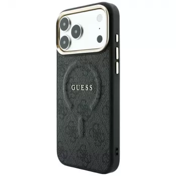 GUESS Embossed 4G Classic MagSafe Θήκη για iPhone 17 Pro / 18 Pro - Μαύρο