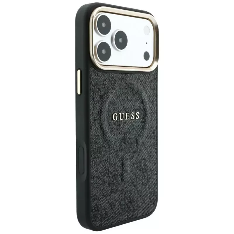 GUESS Embossed 4G Classic MagSafe Θήκη για iPhone 17 Pro / 18 Pro - Μαύρο