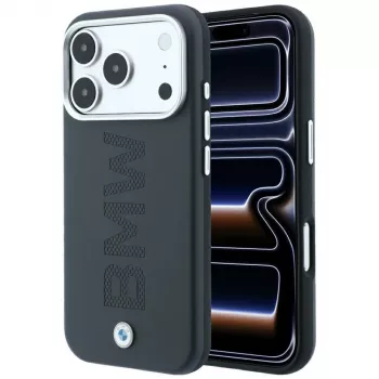 BMW Signature Centered Deboss MagSafe Θήκη για iPhone 18 Pro / 17 Pro - Γκρι