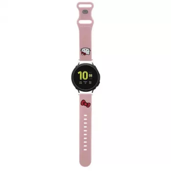 Hello Kitty Universal Σιλικόνης Βραχιόλι με μοτίβο κεφαλιού Kitty, Ροζ, 20 mm