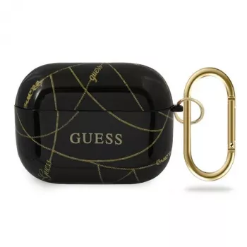 GUESS AirPods Pro Θήκη Μαύρο Gold Chain Collection