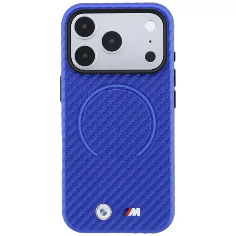 BMW M Carbon Printed Ring MagSafe θήκη για iPhone 18 Pro / 17 Pro - μπλε