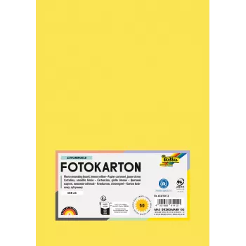 Folia 614/50 12 κίτρινο A4 χαρτόνι 300 g/m² 50 φύλλα