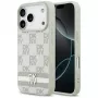 DKNY καρό μοτίβο με τυπωμένες ρίγες θήκη για iPhone 17 Pro - μπεζ