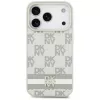 DKNY καρό μοτίβο με τυπωμένες ρίγες θήκη για iPhone 17 Pro - μπεζ