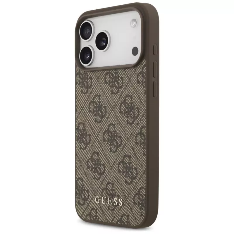 GUESS 4G Classic θήκη για iPhone 18 Pro Max / 17 Pro Max - καφέ