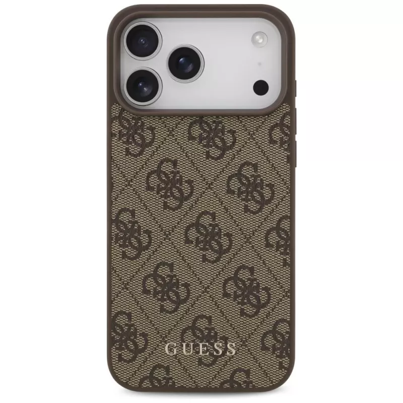 GUESS 4G Classic θήκη για iPhone 18 Pro Max / 17 Pro Max - καφέ
