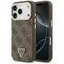 GUESS 4G Triangle Logo MagSafe θήκη για iPhone 17 Pro / 18 Pro - καφέ