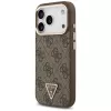 GUESS 4G Triangle Logo MagSafe θήκη για iPhone 17 Pro / 18 Pro - καφέ