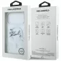 Karl Lagerfeld Liquid Glitter Karl Script Logo MagSafe θήκη για iPhone 17 Pro διαφανές