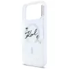 Karl Lagerfeld Liquid Glitter Karl Script Logo MagSafe θήκη για iPhone 17 Pro διαφανές