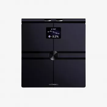 Withings Body Fit έξυπνη ζυγαριά με τμηματική ανάλυση σύστασης σώματος, ανάλυση μεταβολισμού και καρδιακής υγείας, ιατροτεχνολογικό προϊόν, μαύρο