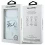 Karl Lagerfeld Liquid Glitter Karl Script Logo MagSafe θήκη για iPhone 17 Pro Max, διαφανές