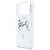Karl Lagerfeld Liquid Glitter Karl Script Logo MagSafe θήκη για iPhone 17 Pro Max, διαφανές