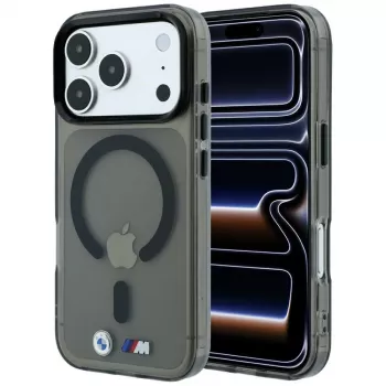 BMW M IML Glossy Metal Logo & Trims θήκη MagSafe για iPhone 18 Pro / 17 Pro - μαύρο