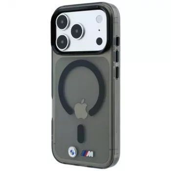 BMW M IML Glossy Metal Logo & Trims θήκη MagSafe για iPhone 18 Pro / 17 Pro - μαύρο