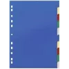 DURABLE 674027 A4 Διαχωριστικά εγγράφων 1-10, πολυπροπυλένιο, 10 τεμ., καθολική διάτρηση, ανάμεικτα χρώματα