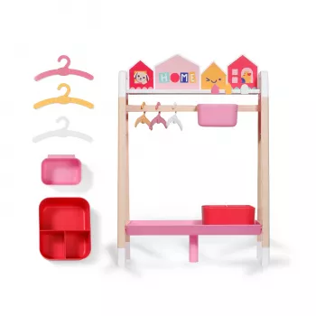 ZAPF CREATION BABY born Κρεμάστρα ρούχων κούκλας με κουτιά αποθήκευσης και σίδερα