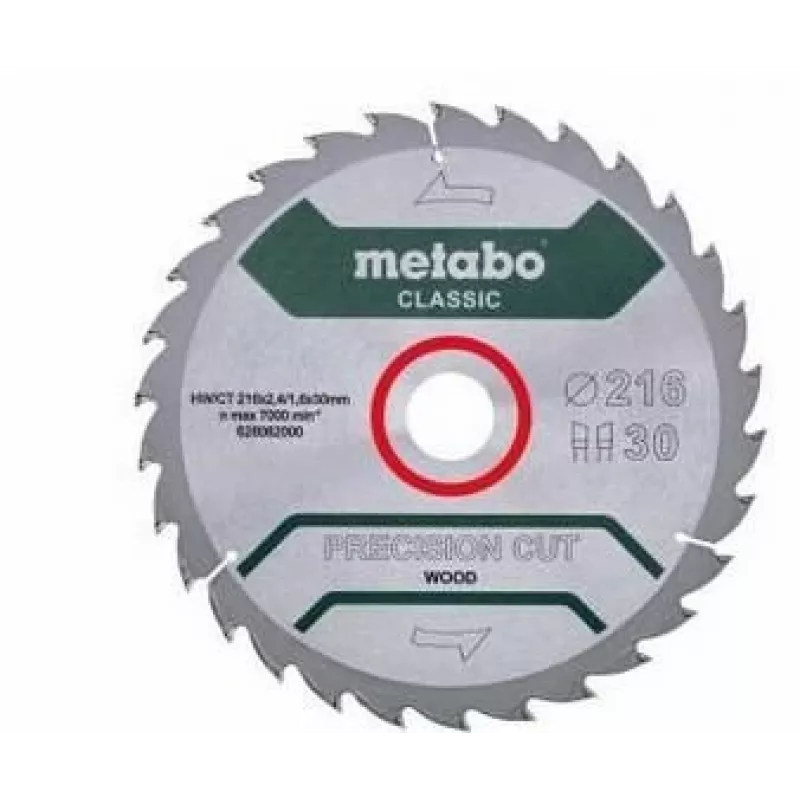 Metabo 628062000 Precision Cut Classic δίσκος πριονιού 216mm x 30mm x 40T