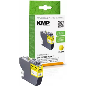 KMP Remanufactured κίτρινο δοχείο μελάνης για Brother LC422XLY (MFC-J5340DW, MFC-J5740DW, MFC-J6540DW, MFC-J6940DW) - υψηλή απόδοση 1500 σελίδες