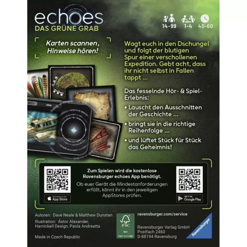 Ravensburger echoes Das grüne Grab παιχνίδι audio mystery