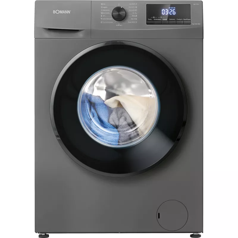 Bomann WA 7175.1 μηχανή βάφλας, Titan/μαύρο