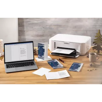 SIGEL DS087 Χριστουγεννιάτικες κάρτες Pop-up χειμωνιάτικο τοπίο DIN lang, 25 κάρτες με φακέλους