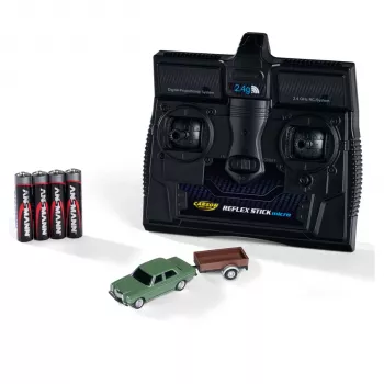 Carson 1:87 Mercedes-Benz 200/8 με ρυμουλκούμενο 2.4G 100% RTR Πράσινο