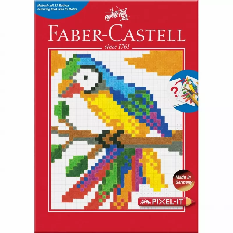 FABER-CASTELL Pixel-it Βιβλίο ζωγραφικής με 32 σχέδια (201572)