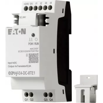 Eaton easyE4 DC 8TE1 Ψηφιακή μονάδα επέκτασης I/O, 4DI/4DO, 24V DC, transistor PNP