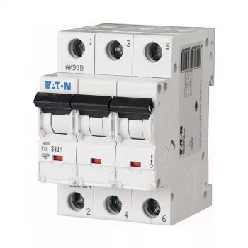 Eaton PXL-B40/3 40A 3-πολικός διακόπτης προστασίας γραμμής με χαρακτηριστική B (MCB)