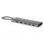 DIGITUS Σταθμός σύνδεσης USB-C, 11 θυρών, Triple Display, 100W PD