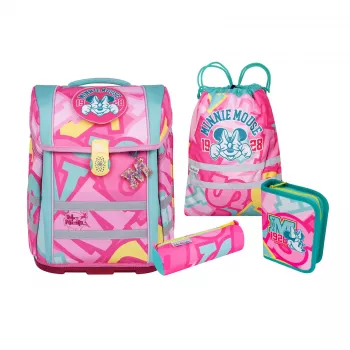 McNeill PERFECTO Σετ σχολικής τσάντας 5 τεμ. Disney Minnie Mouse