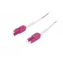SYNERGY21 OM4 LC σε LC Duplex Uniboot Push-Pull Καλώδιο οπτικών ινών patch, 5m, Aqua, LSZH, 2mm