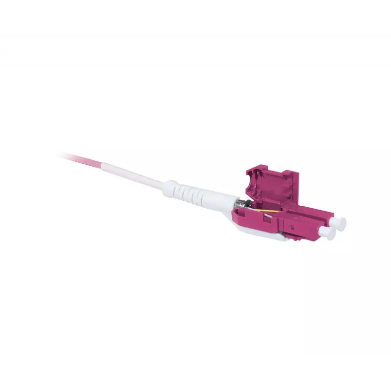SYNERGY21 OM4 LC σε LC Duplex Uniboot Push-Pull Καλώδιο οπτικών ινών patch, 5m, Aqua, LSZH, 2mm