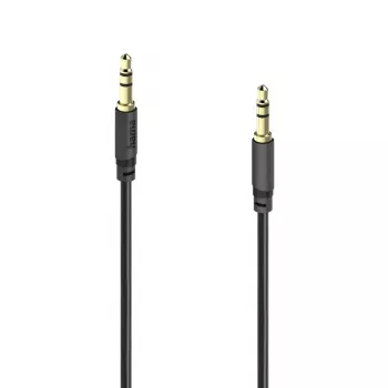 Hama Basic Line καλώδιο ήχου 3,5 mm jack, αρσενικό σε αρσενικό, 3 m, μαύρο