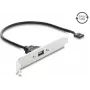Delock βάση υποδοχής USB 2.0 με 1 x EASY USB Type-A θύρα