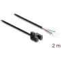 Delock φωτοηλεκτρικός αισθητήρας σχήματος U 5 mm τύπου R με 4 ανοιχτά άκρα καλωδίου NPN L/D εναλλάξιμο 2 m