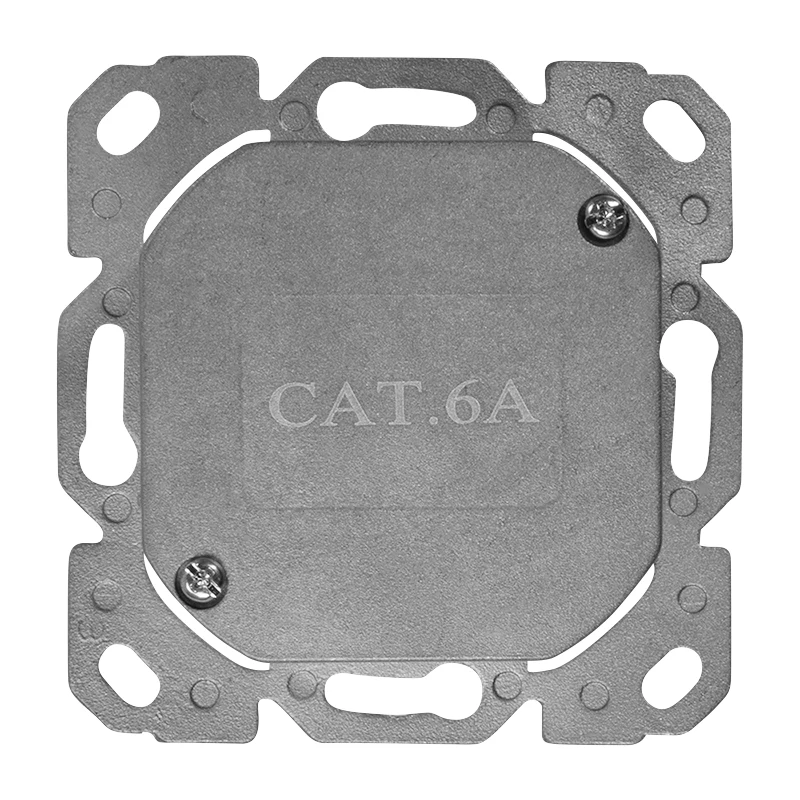 LOGILINK επιτοίχια πρίζα Cat.6A 2xRJ45 STP, κάθετη, λευκή