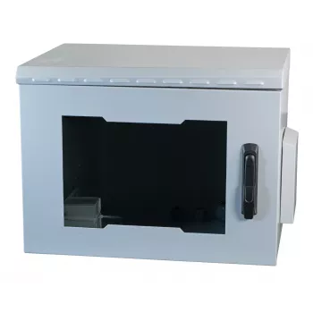 EFB Elektronik 691716IP55.2G επιτοίχιο κουτί 16U 600x600mm IP55 γυάλινη πόρτα ανοιχτό γκρι RAL7035
