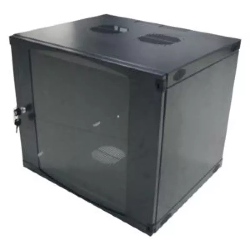 LogiLink επιτοίχιο ντουλάπι 19 inch 6U, Flat Pack, μαύρο (RAL 9005)