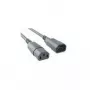 Bachmann καλώδιο επέκτασης τροφοδοσίας IEC C14 σε C13, 0,75 m, γκρι