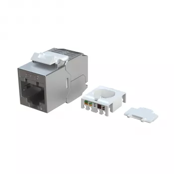 EFB Elektronik E-200130 Keystone Slim/Short Cat.6A Θωρακισμένο μονάδα ψευδαργύρου χυτού 10G