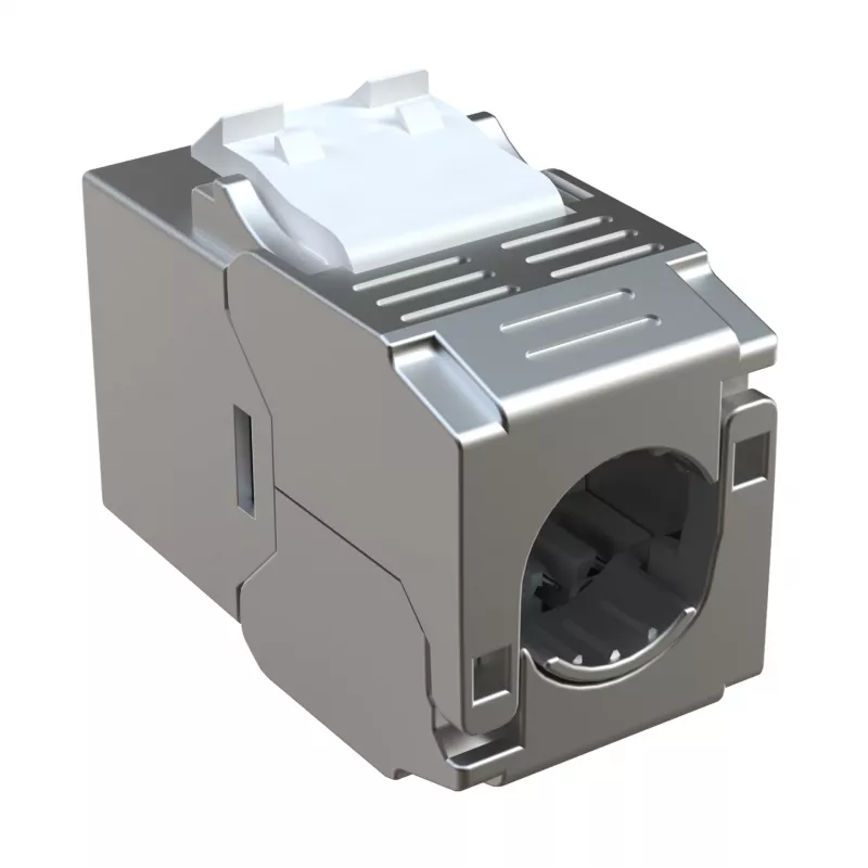 EFB Elektronik E-200130 Keystone Slim/Short Cat.6A Θωρακισμένο μονάδα ψευδαργύρου χυτού 10G