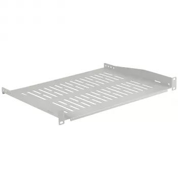 EFB Elektronik 19 inch 1U Σταθερό ράφι, βάθος 350 mm, φόρτιση 10 kg, Ανοιχτό γκρι RAL 7035