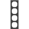 Busch-Jaeger future linear Πλαίσιο κάλυψης 4 θέσεων, Μαύρο ματ